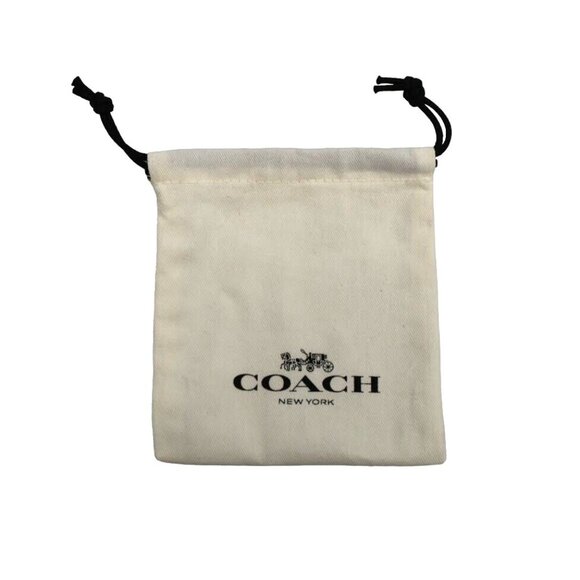 Coach Rose Gold Tone Necklace Flower Earring Set With Gift Pouch - Picture 6 of 7